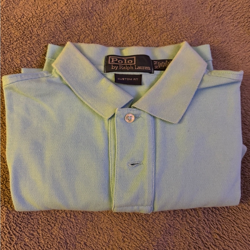 Ralph Lauren Green Polo Shirt Classic Style
